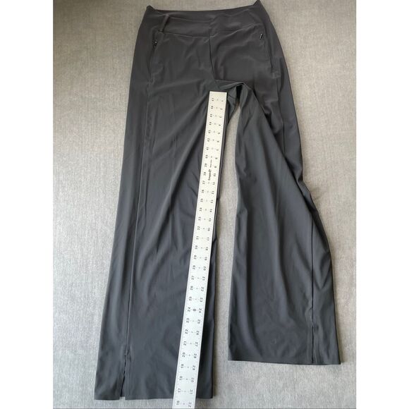 Athleta Cosmic‎ Wide Leg Pants Womens 8 Black Stretch Athletic Yoga Athleisure - Picture 5 of 13